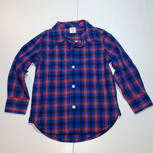 Baby Gap Boys Plaid Button-Up Shirt - 3 Years (NWT)